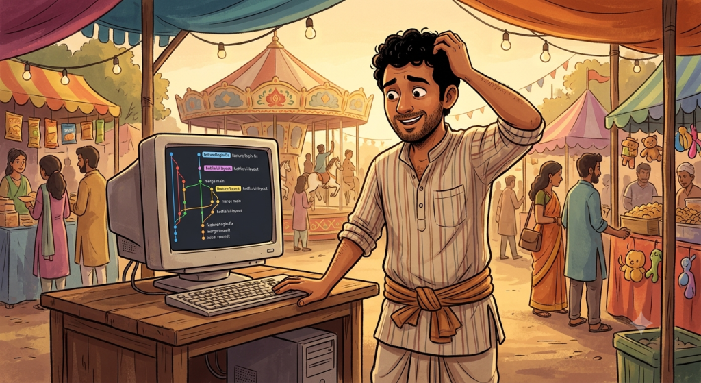 Image generated via Gemini. Indian man had to come out as a man wearning Dhoti! :)
